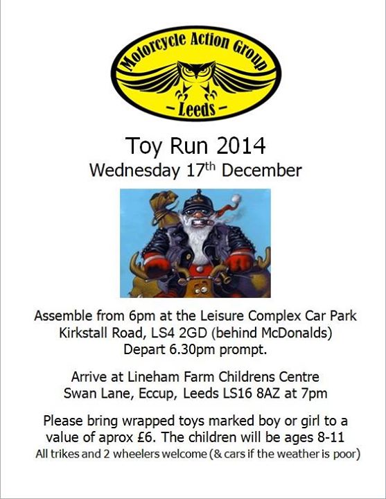 2014 Toy Run Poster